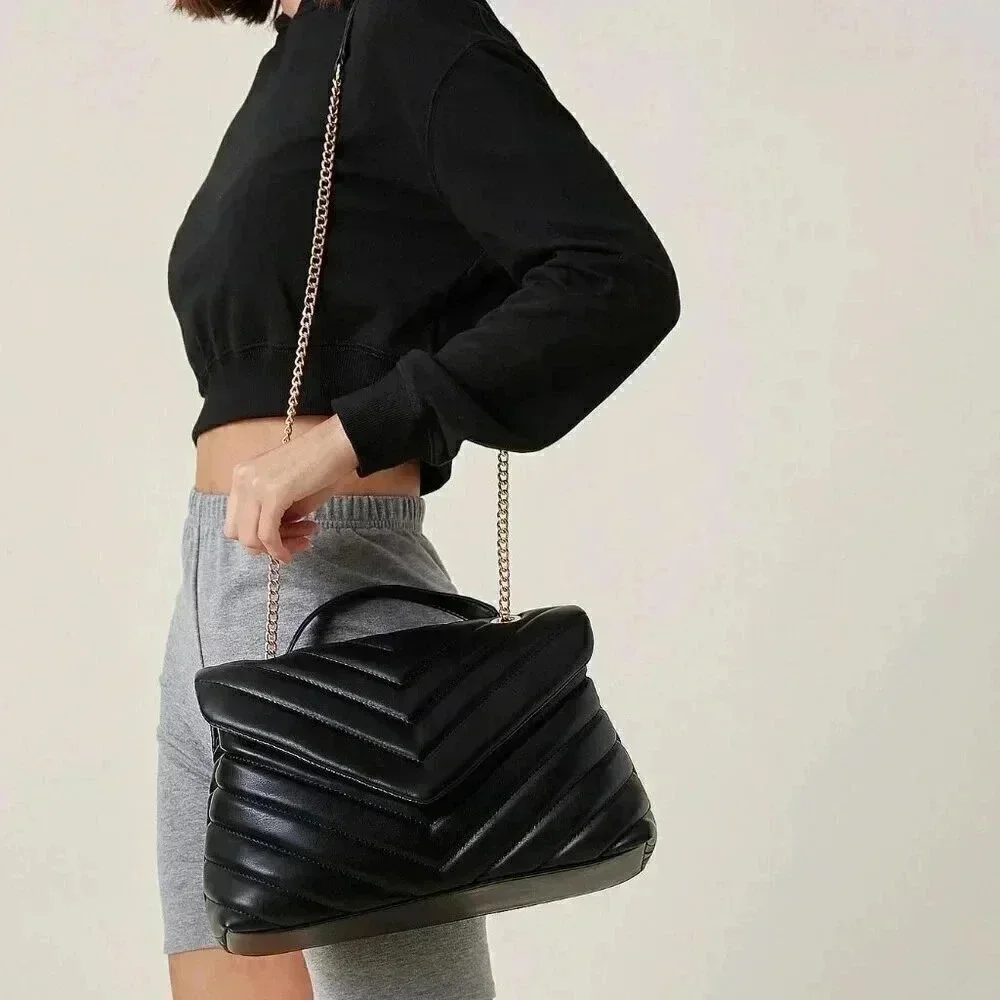 Black Elegant Women's Shoulder Bag
